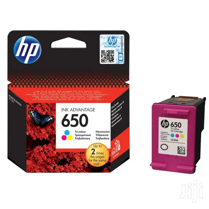 HP 650 Tri-color Ink Cartridge (CZ102A)