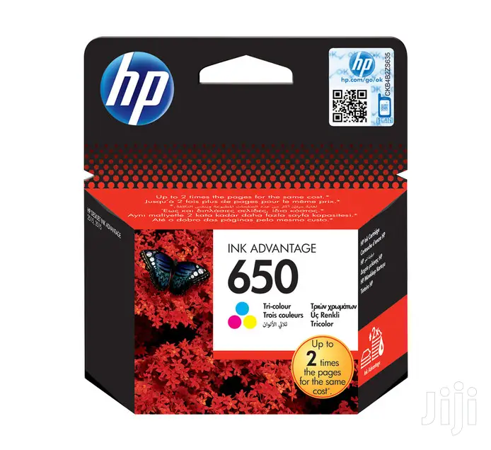 HP 650 Tri-color Ink Cartridge (CZ102A)