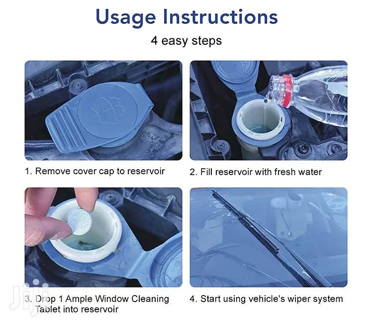 New Formula Windscreen/Glass Cleaning Tablets (5x Tablets)