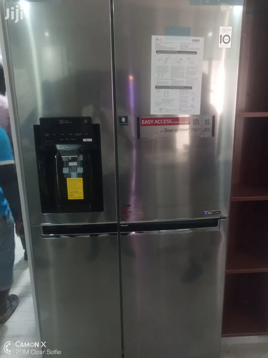 Lg 670ltr Side/Side Door In Door Fridge
