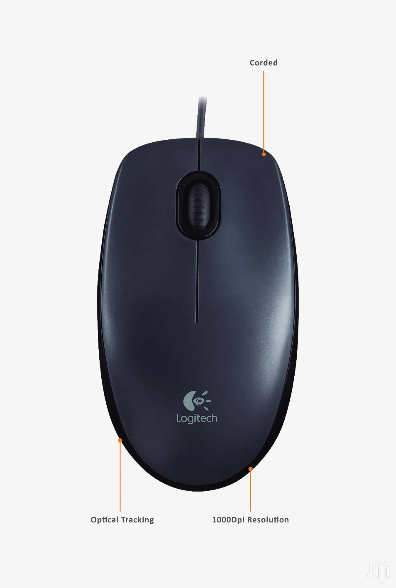 Logitech M90 Wired Usb Mouse,1000 Dpi Optical Tracking-Black