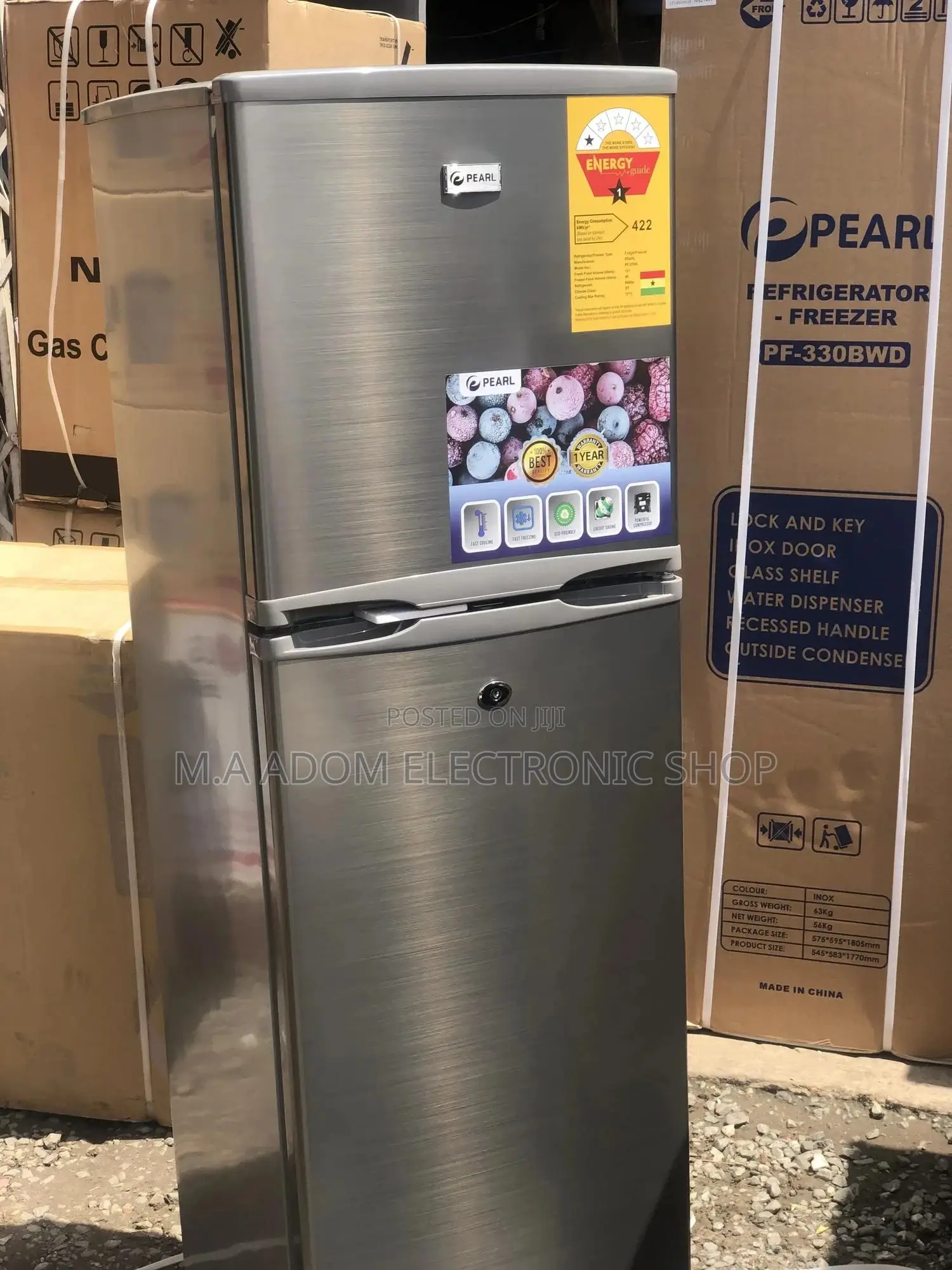 Pearl 166 Litres Refrigerator With Top Freezer