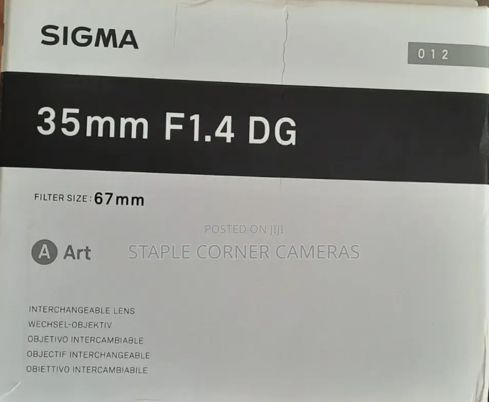 Sigma 35mm F1.4 Dg Art Lens