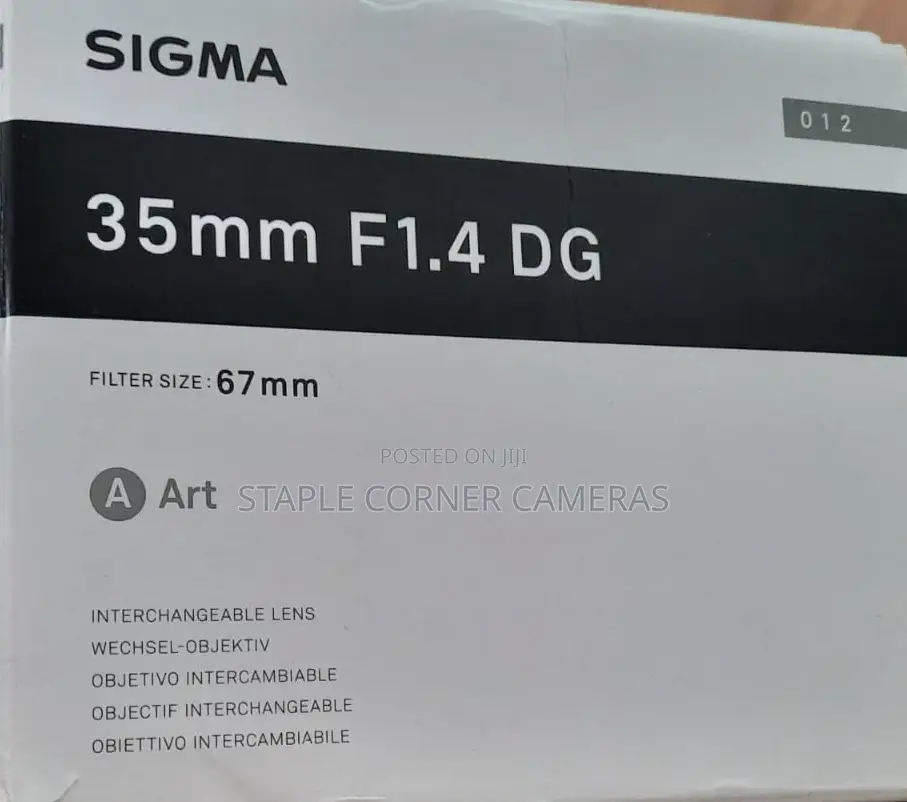 Sigma 35mm F1.4 Dg Art Lens