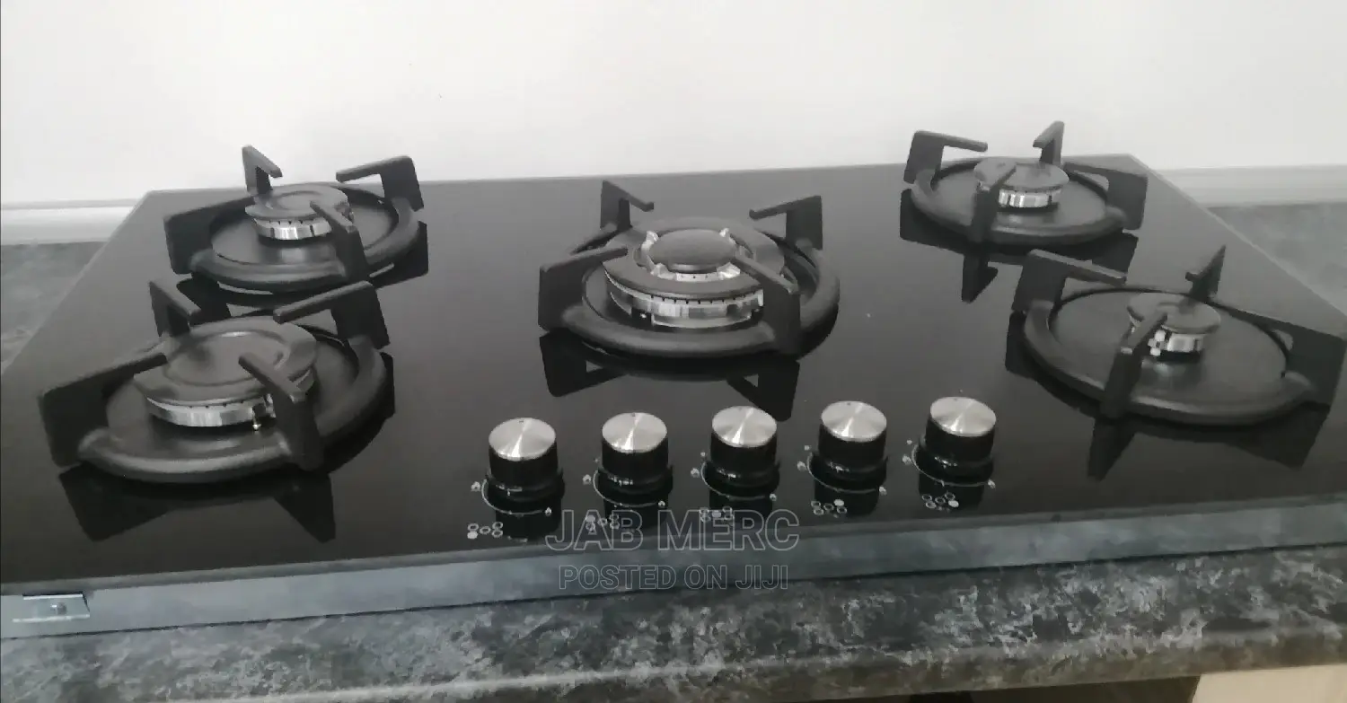 Gas Glass Cooktop 5 Burner Gas Hob