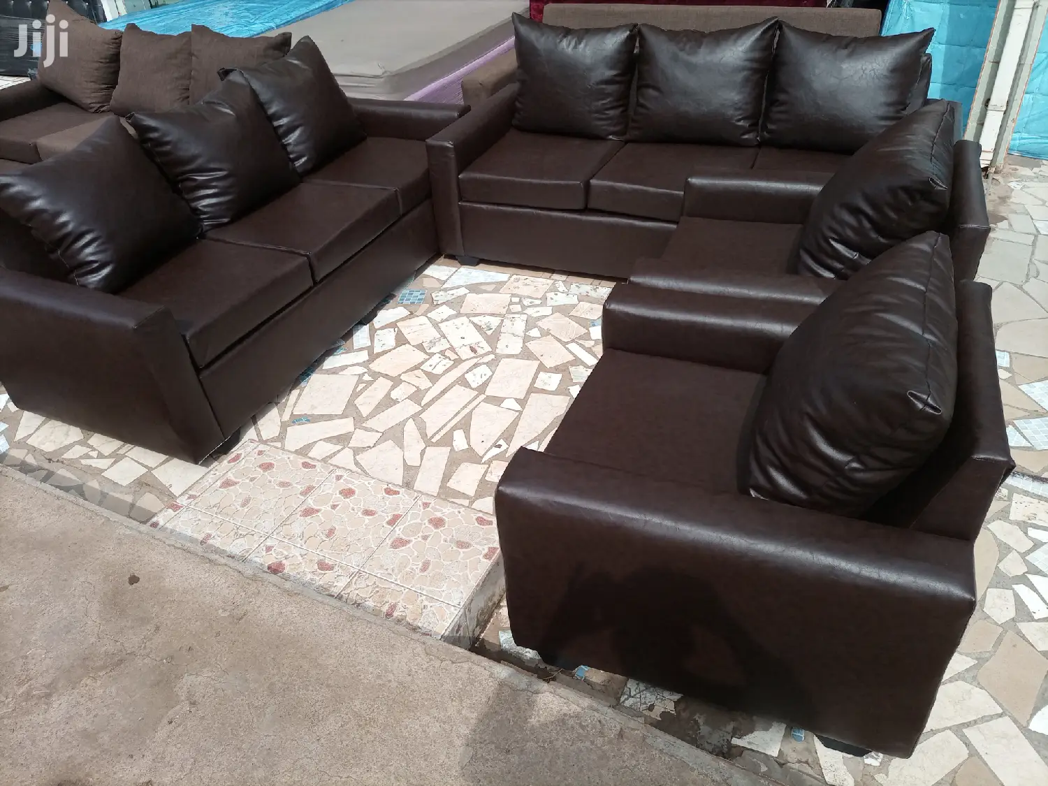 Quality Leather Sofa Set Free Delivery