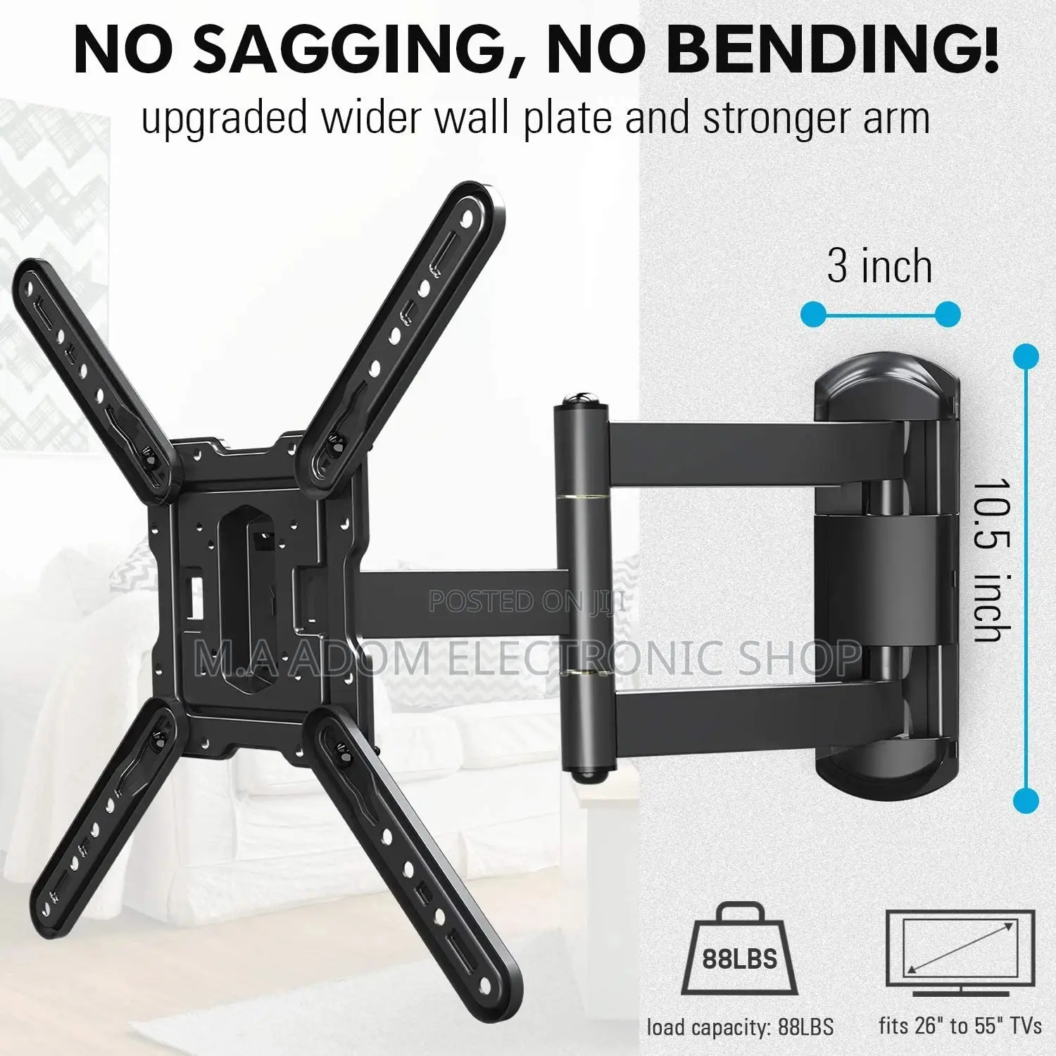 Tilting Adjustable Wall Mount 26'-55”
