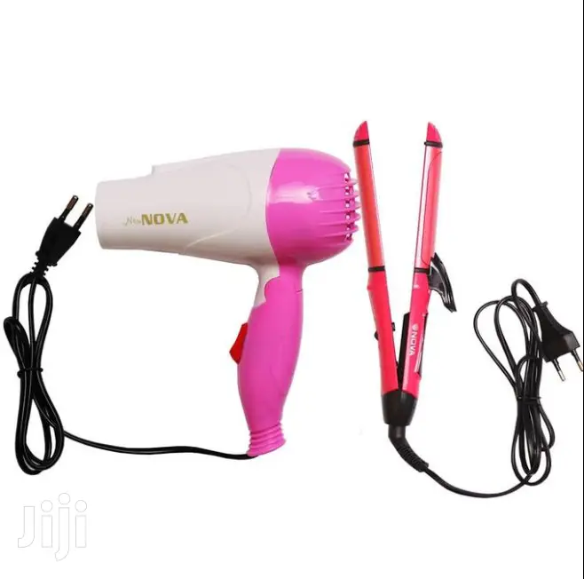 Nova Curler + Dryer Combo Pink