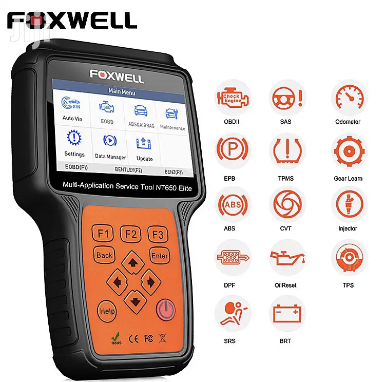 Foxwell NT650 Elite OBD2 Car Diagnostic Scanner