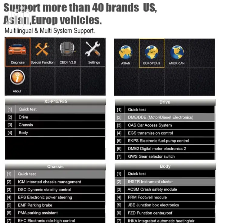 Autek IFIX969 OBD2 Car Diagnostic Scanner
