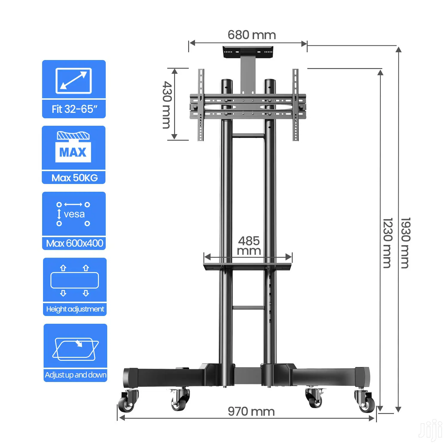 Brand New Tv Stand Cart Trolley For 32-65