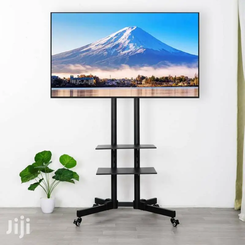 Tv Stand + Shelf & Locking Wheels For 32-70