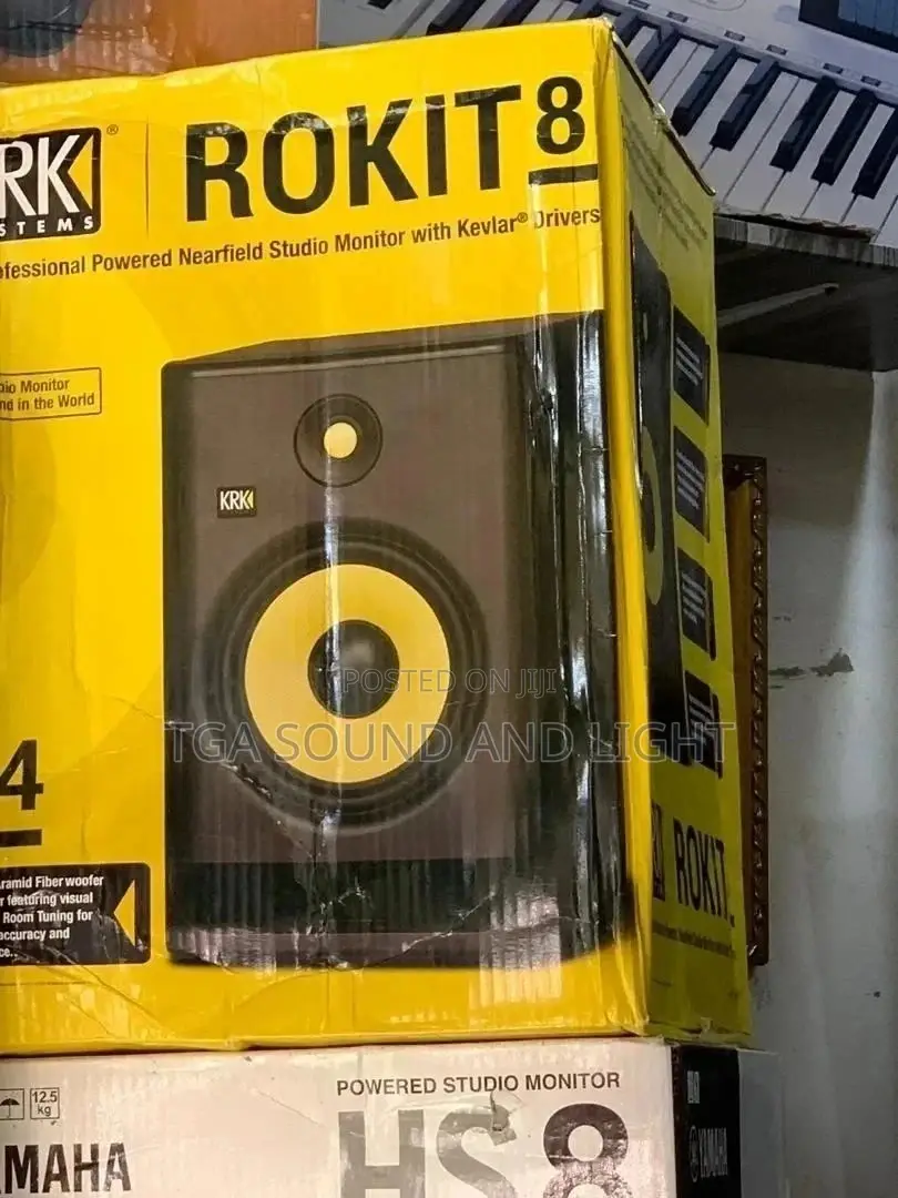 KRK Rokit 8 Generation 4 Powered Studio Monitors [Free Stand]