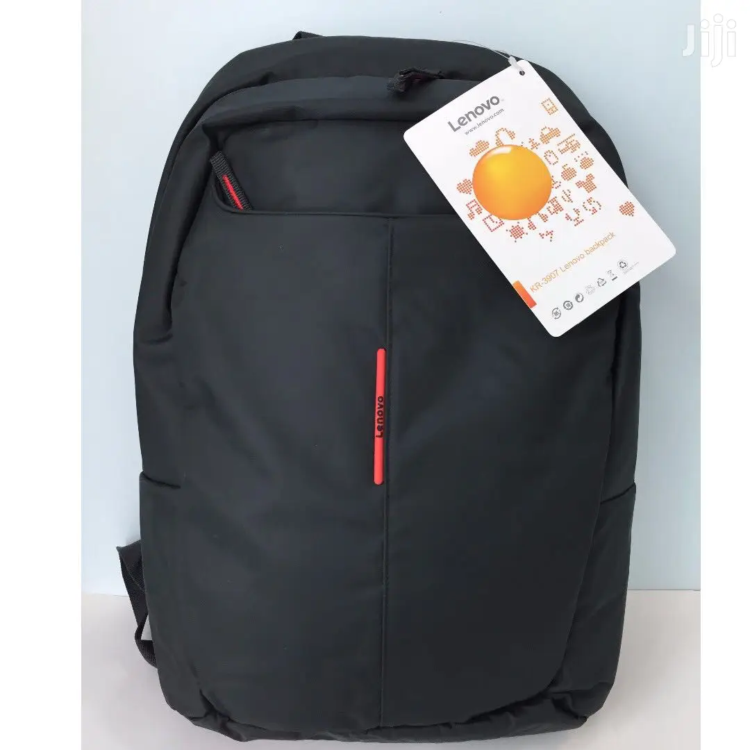 Brand New Lenovo Simple Black Laptop Backpack