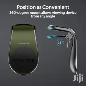 Promate Airgrip-3 360 Degree Air Vent Magnetic Holder(Green)