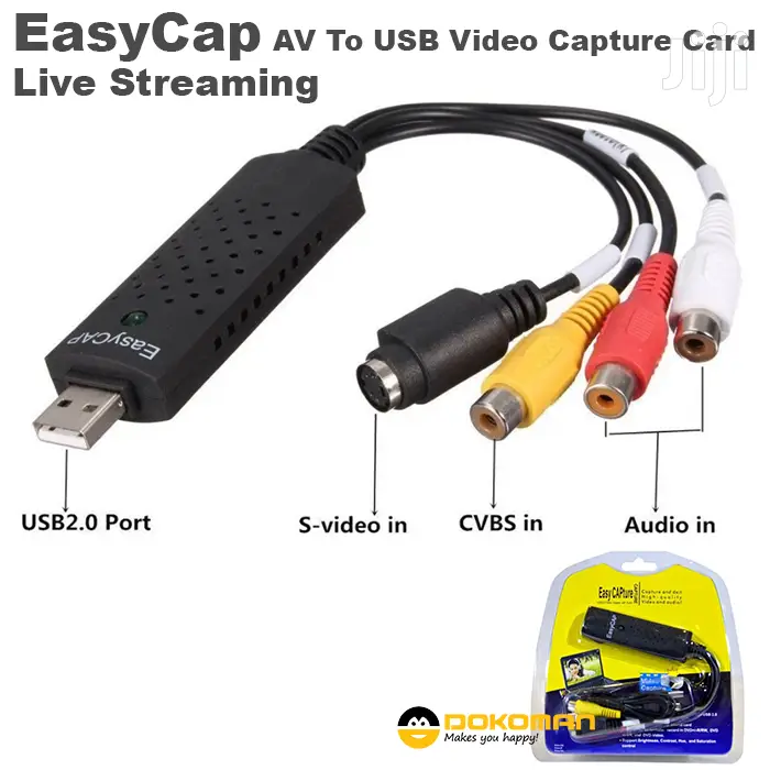 Easycap USB 2.0 Easy Cap Video TV DVD VHS DVR Capture Card