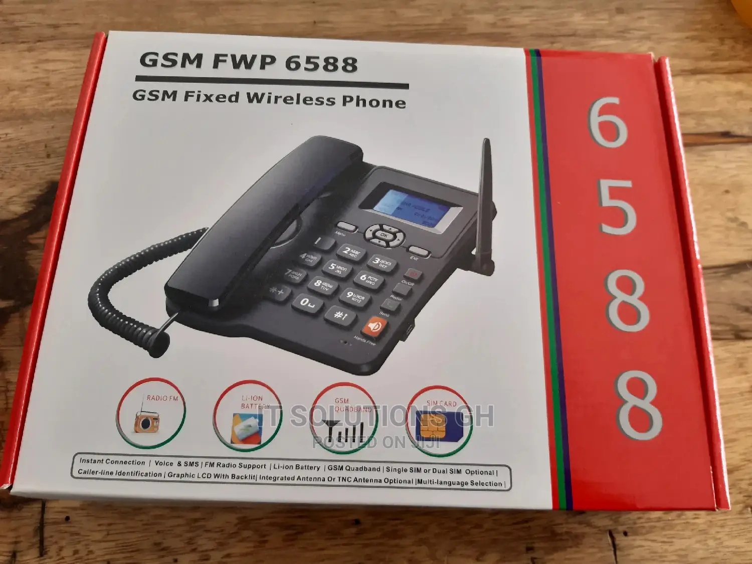 2 SIM GSM SIM Telephone With Fm