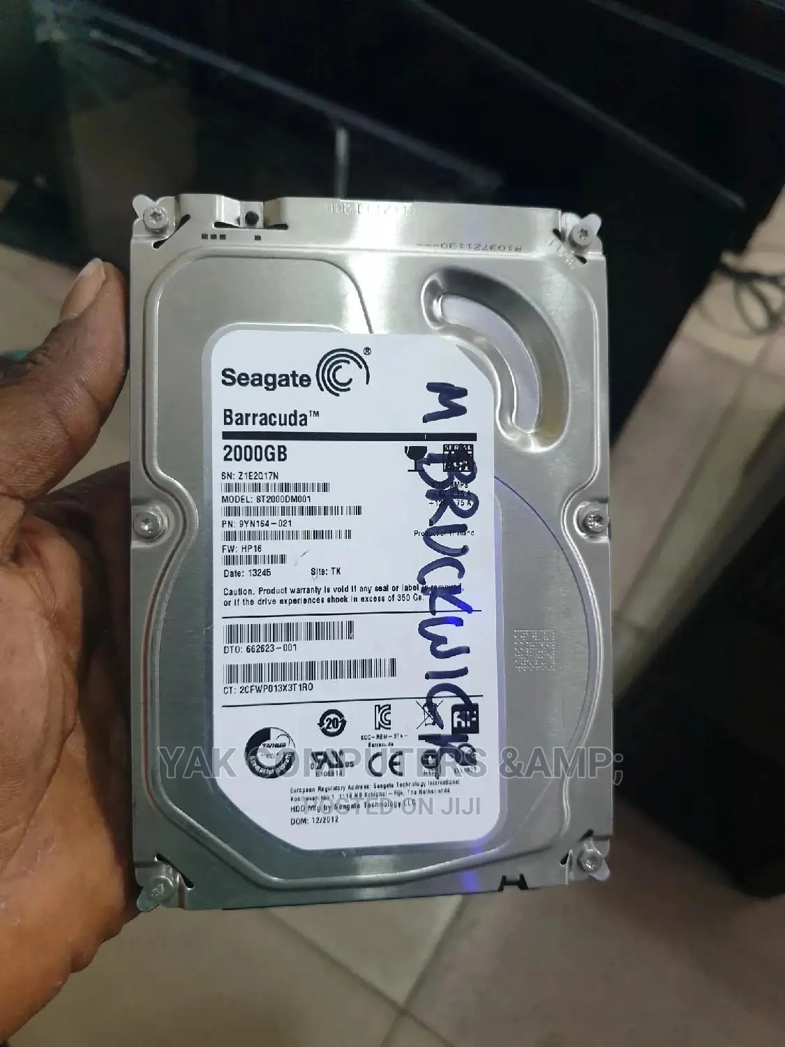 2tb HDD Seagate Baracuda Desktop HDD