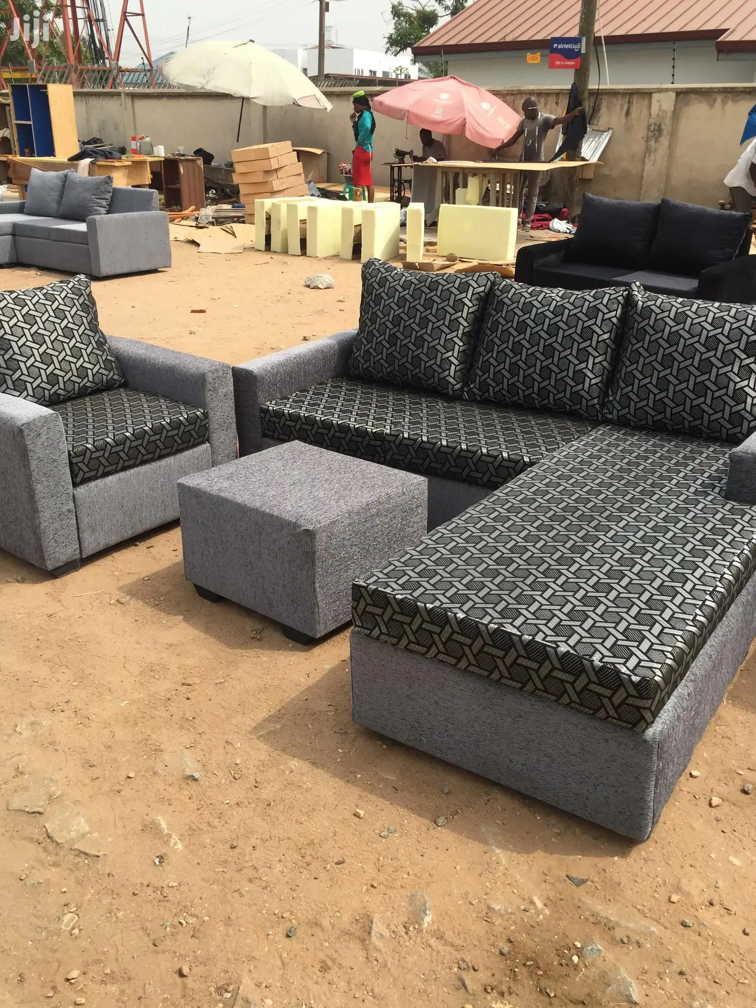 Get The New Design L Shaped Sofa Chair<*>