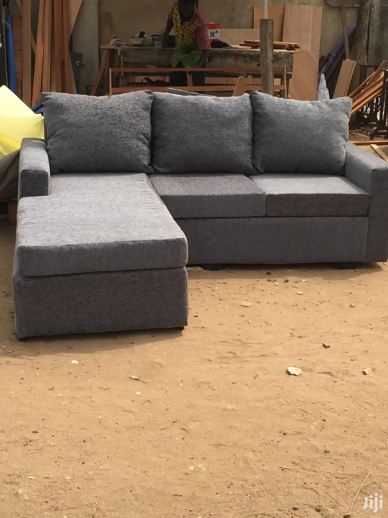 Delivery at Your Doorstep L Shaped Sofa Chair