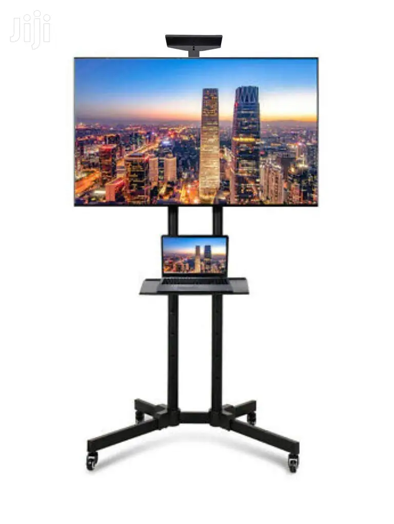Mobile TV Stand With Mount Rolling TV Cart for 32”–65” TV
