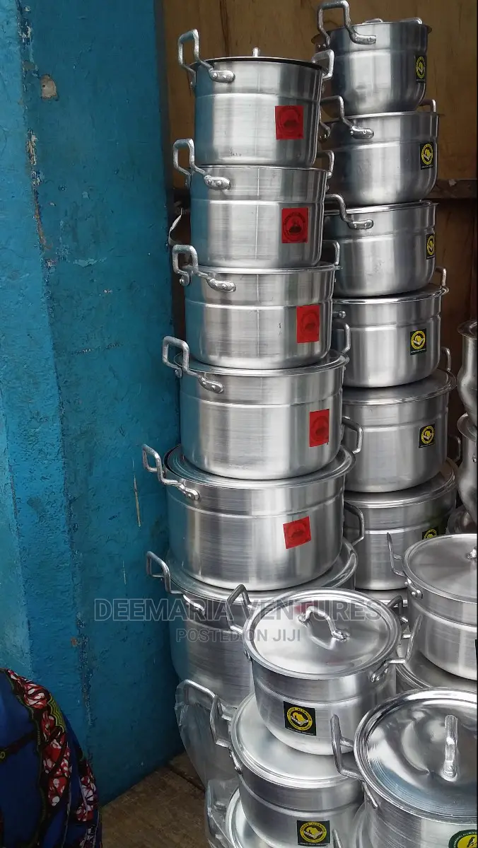 Original Locally Made 7 Set Aluminum Cooking Pot for Sale