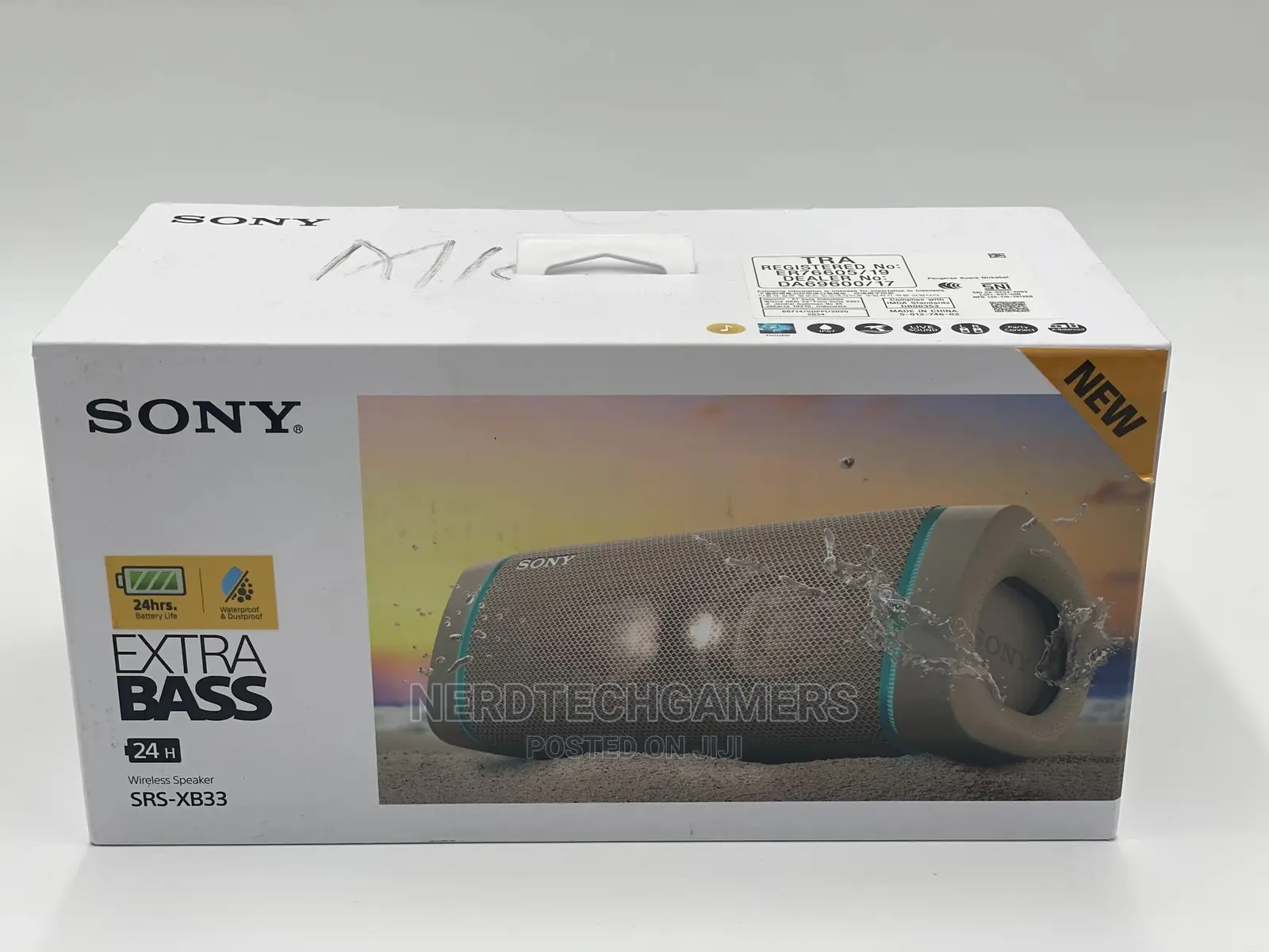 Sony SRS-XB33 EXTRA BASS Wireless Portable Speaker