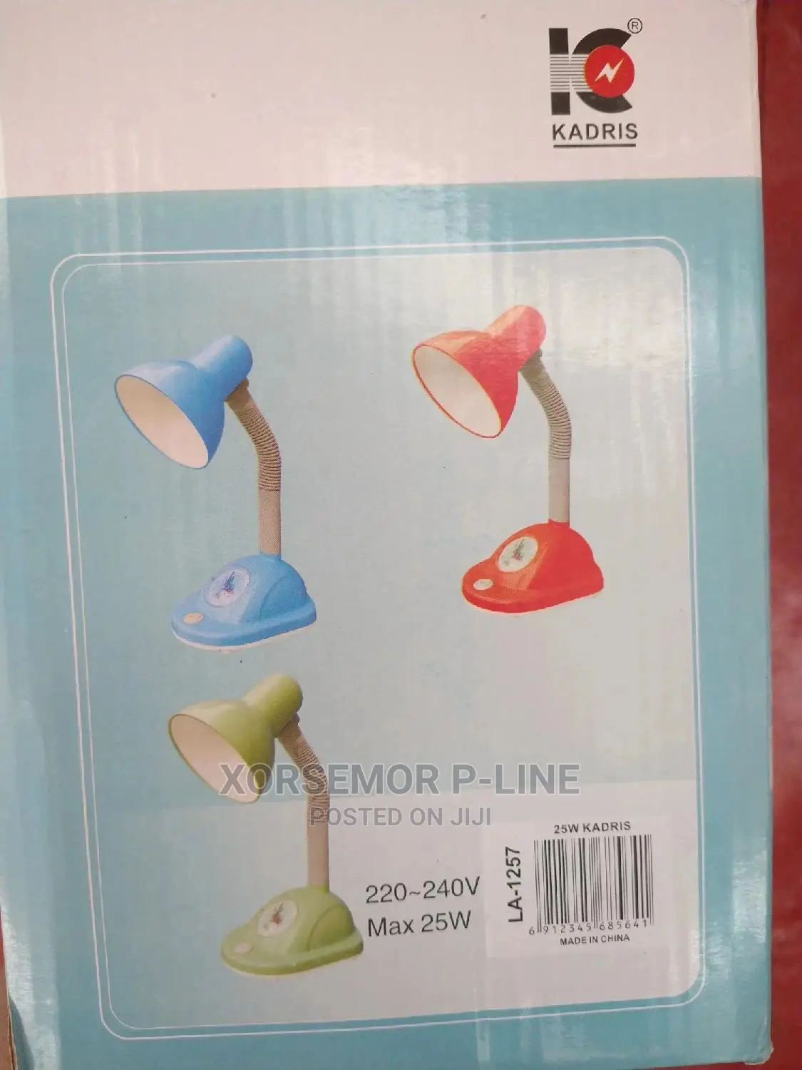 Desktop Light, Study Lamp With Clock