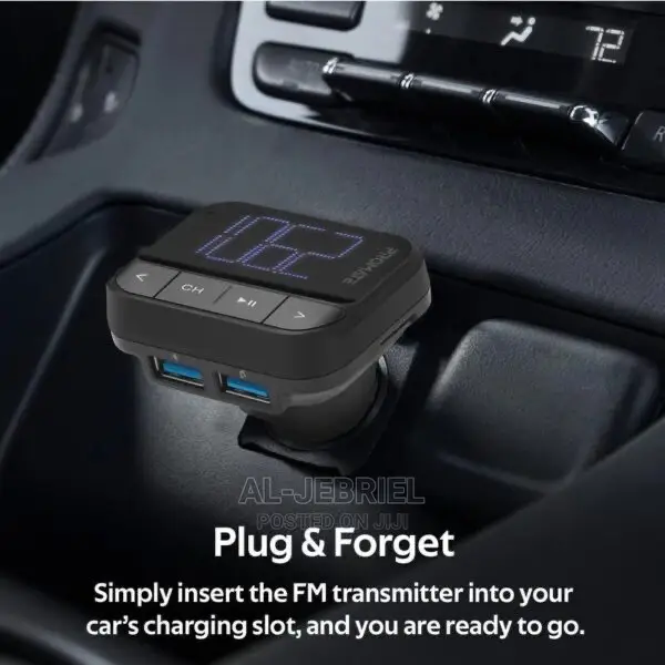 Promate in-Car Fm Transmitter With Dual Usb Ports