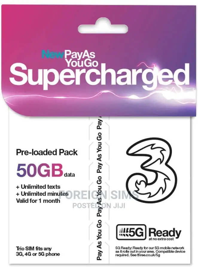 Uk Sim Which Can Make Call,Text And Use Data In Ghana
