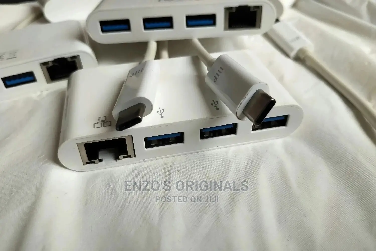 Usb-c To Rj45 Gigabit Ethernet Lan + Usb 3.0 Network Used
