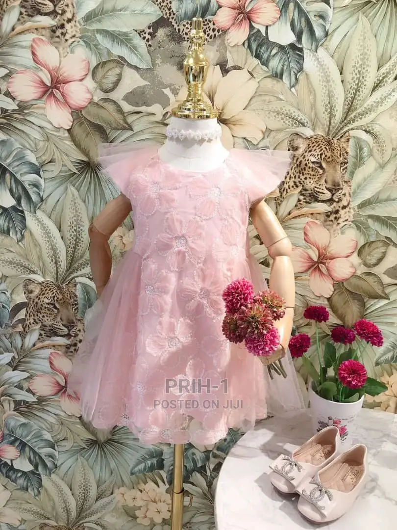 Kids Pink Lacey Dress