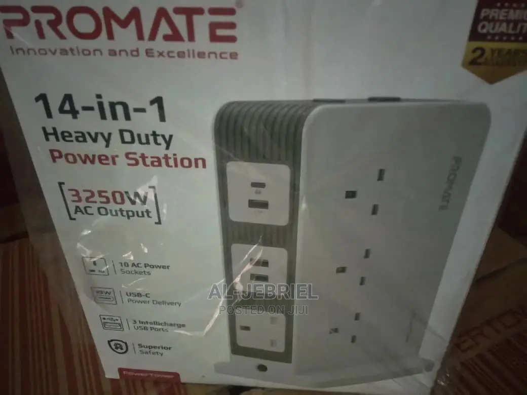 Promate Powertower 14-In-1 Heavy Duty Power Station
