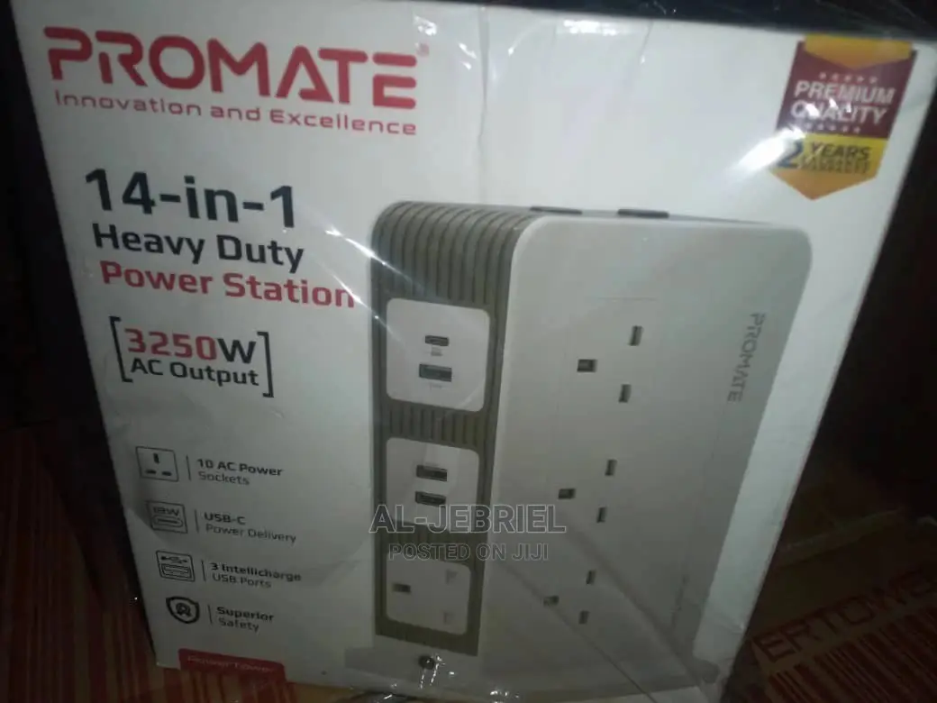 Promate Powertower 14-In-1 Heavy Duty Power Station