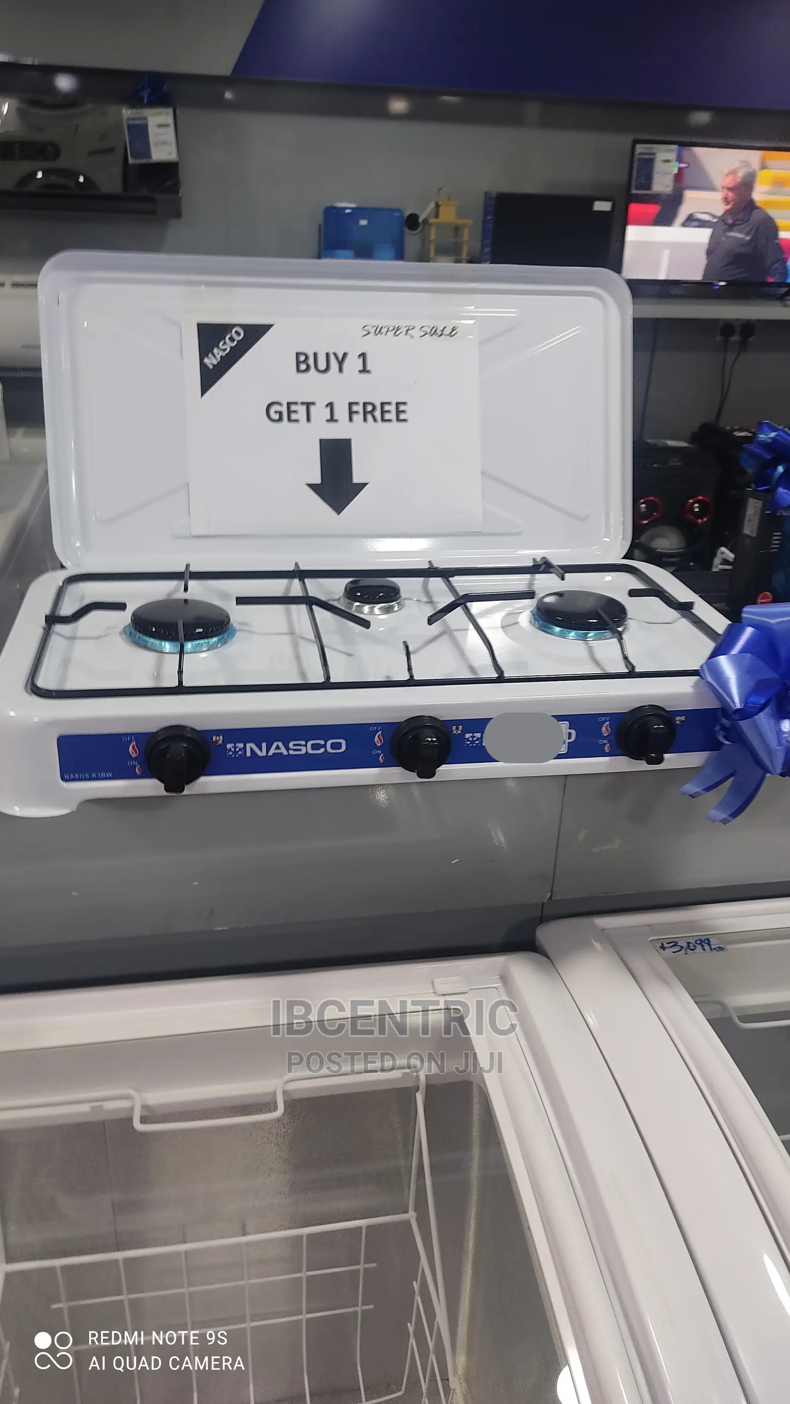 Nasco 3 Burner Gas Cooker