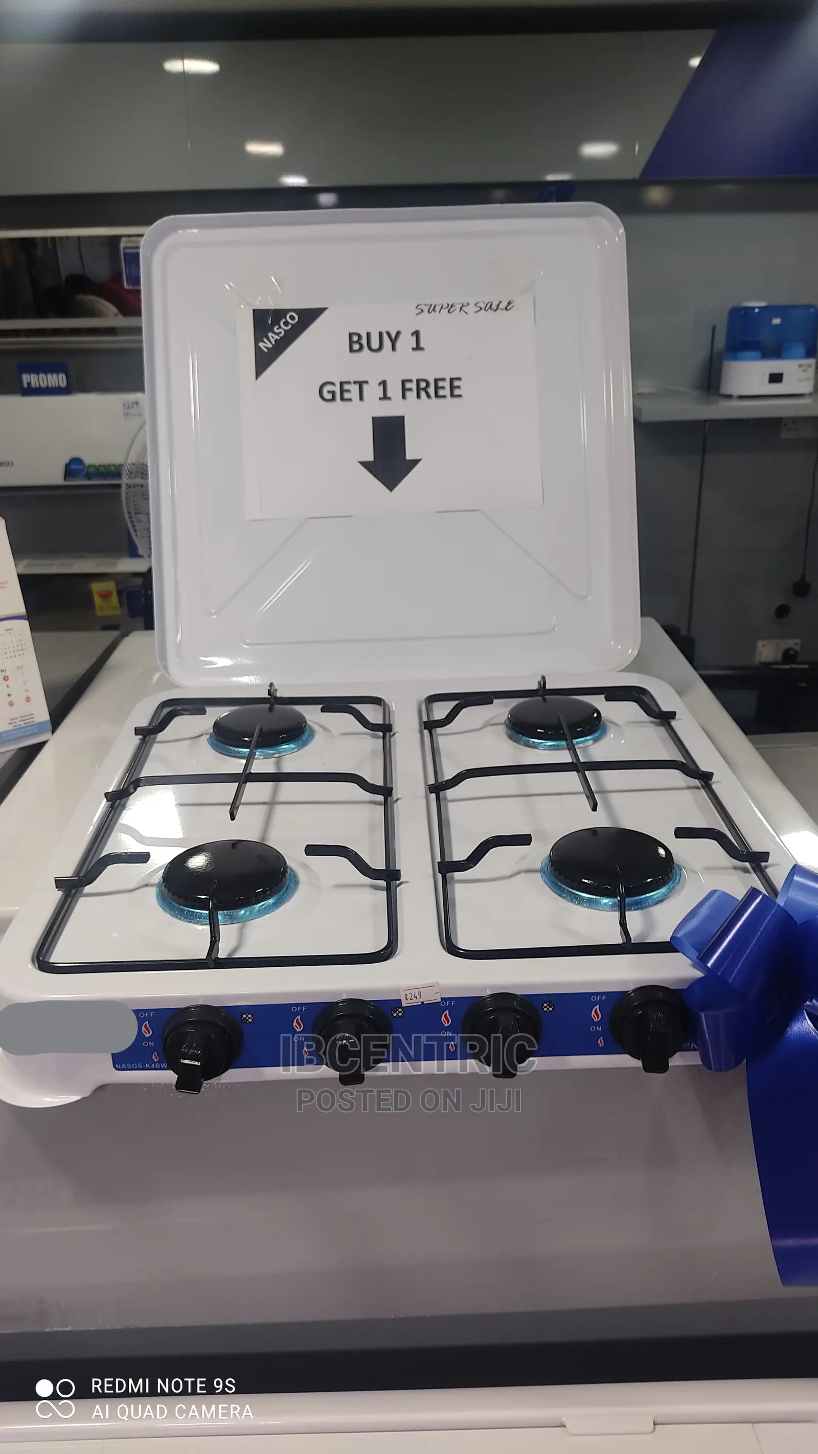 Nasco 4 Burner Gas Cooker