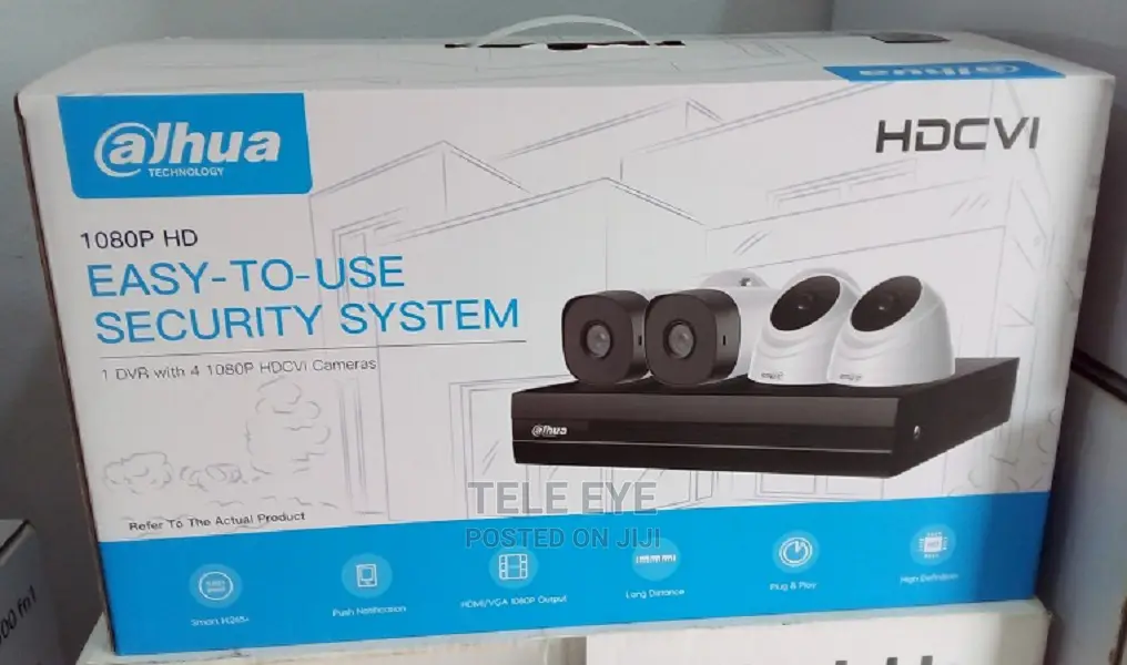 Dahua 4channel Security System Kit/1tb HDD