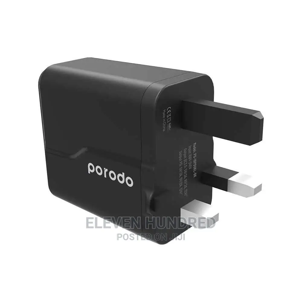 Dual Port Wall Charger PD 18W QC3.0 UK