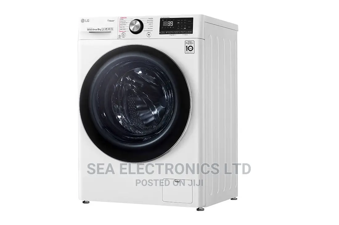 LG 9 Kg 1400 RPM Front Load Washing Machine, White
