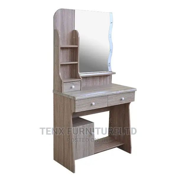 Dressing Table With Stool Cabinet (4 Compartments, 2 Draw)