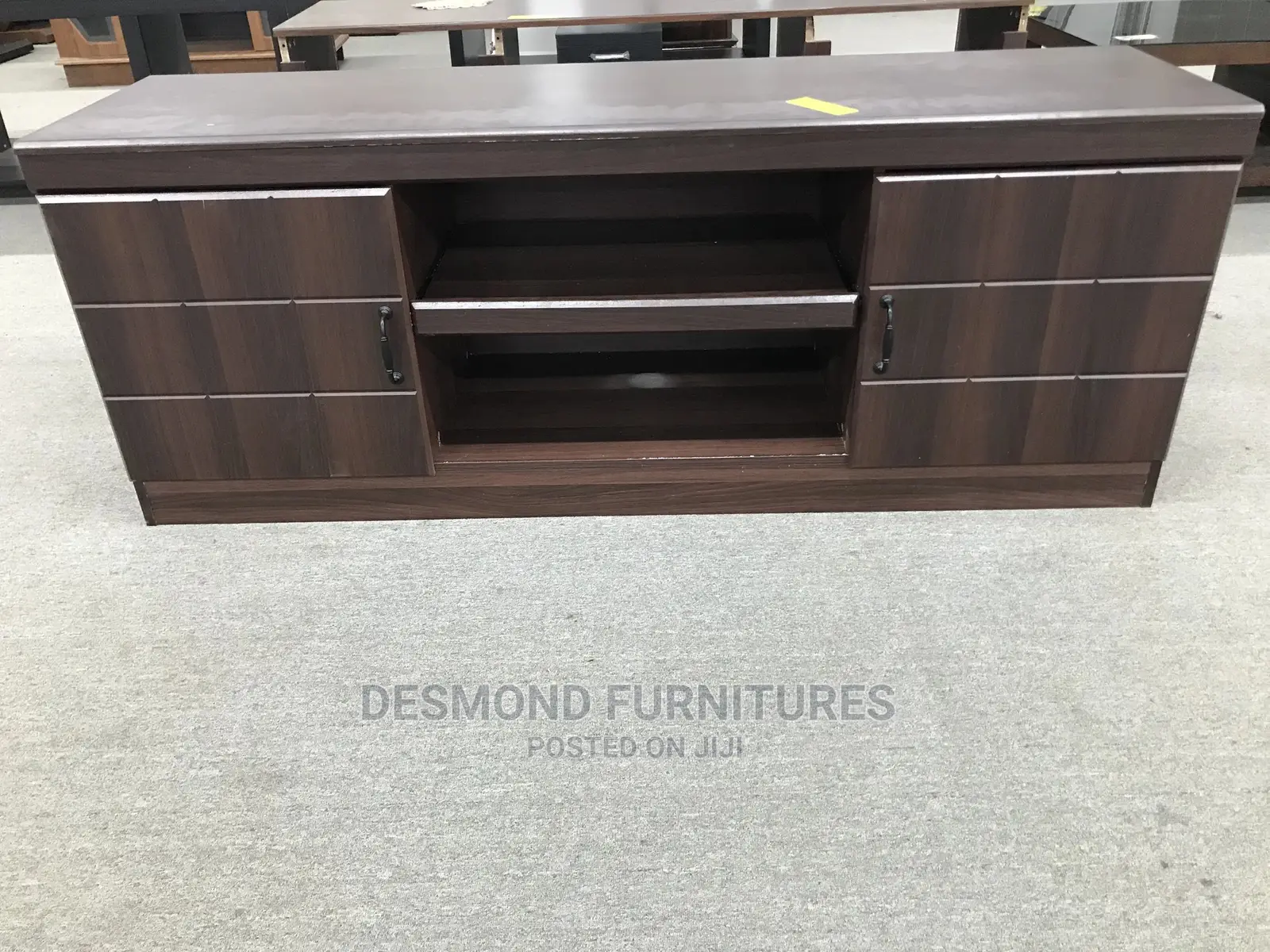 TV Stand With Two Doors and Drawer
