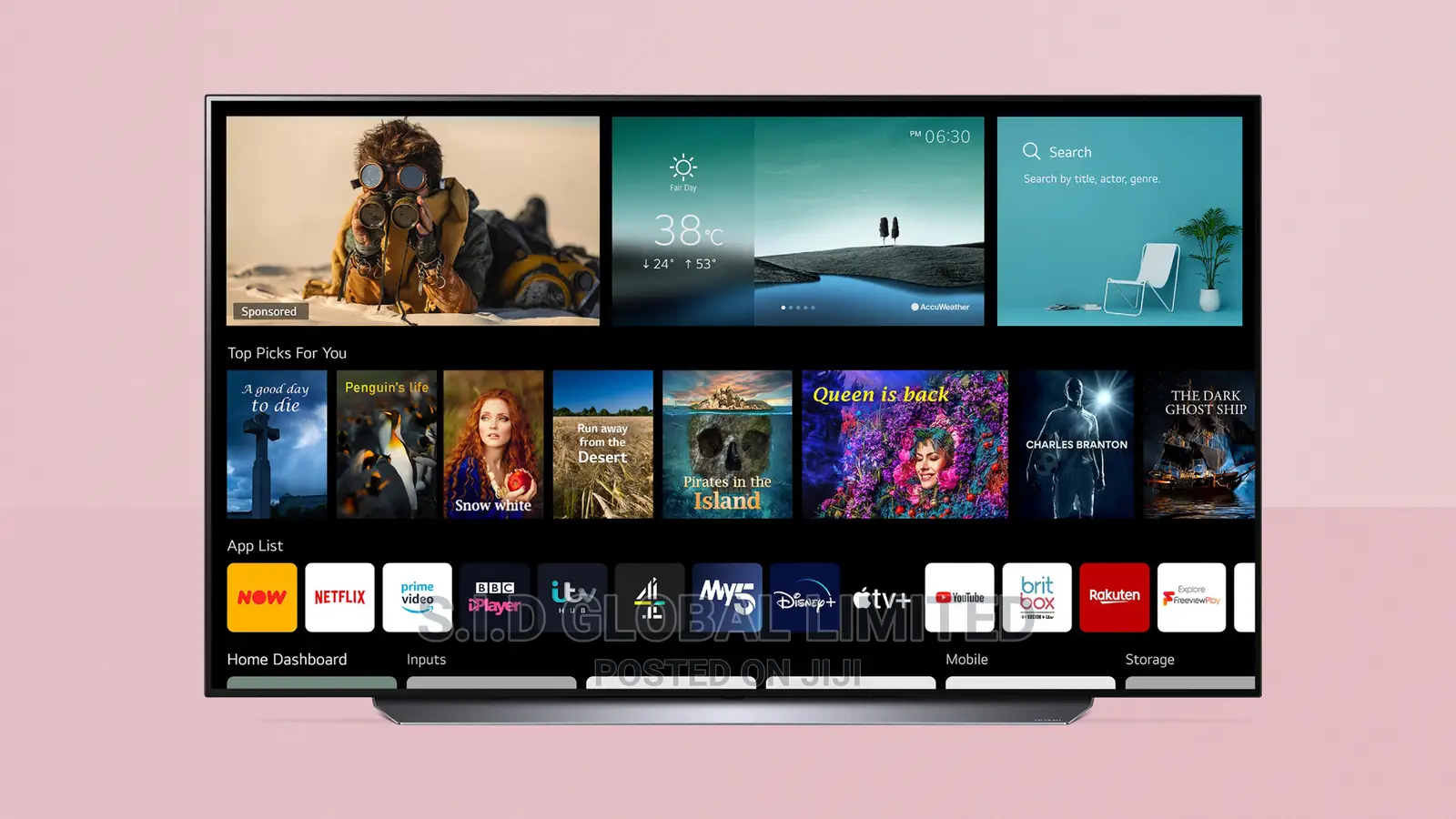 LG 65” UHD 4K OLED Alexa Wifi OLED65C1 Google Assistant