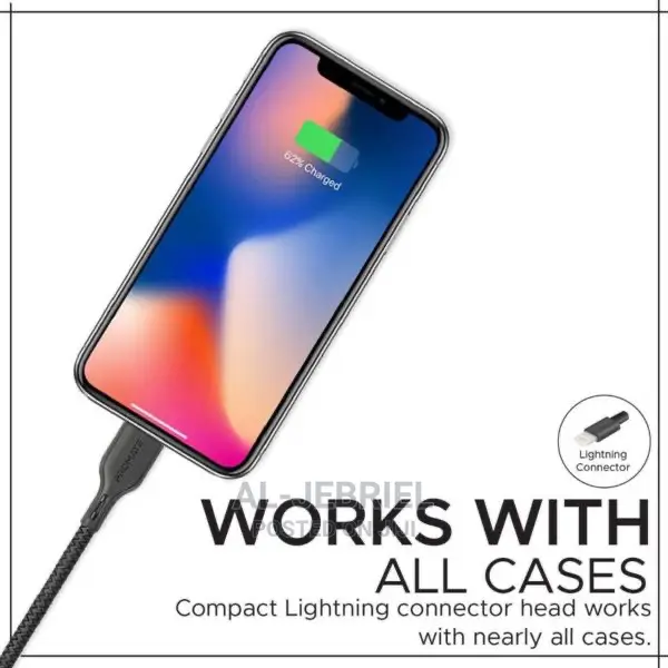Powerbeam-25i ~ Anti-Tangle USB to Lightning Connector Cable