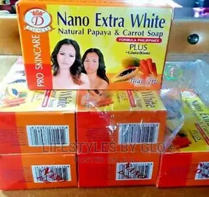 Nano Extra White Soap With Papaya Carrot Gluthatione