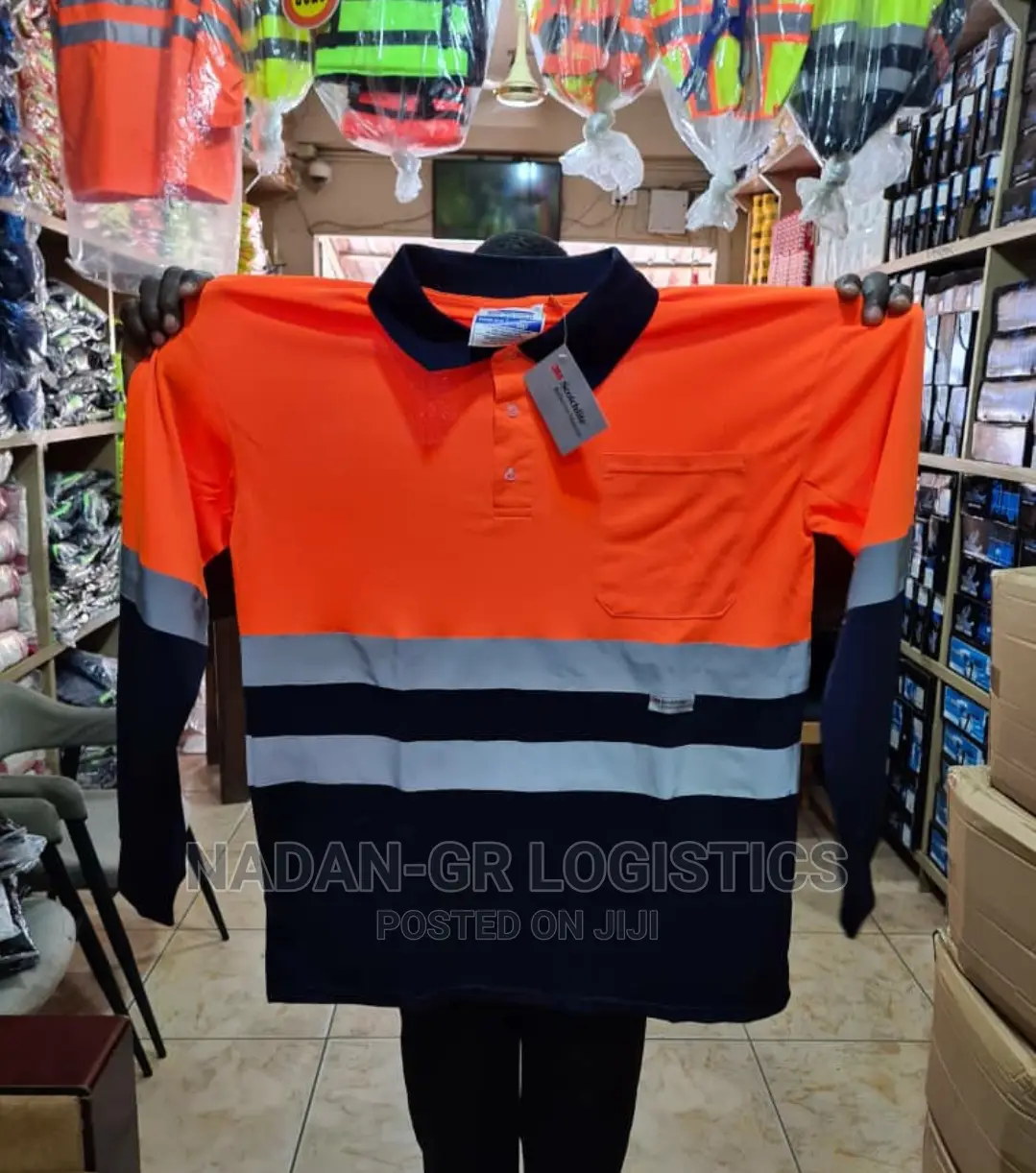 Reflective Polo Shirt( Long Sleeves)