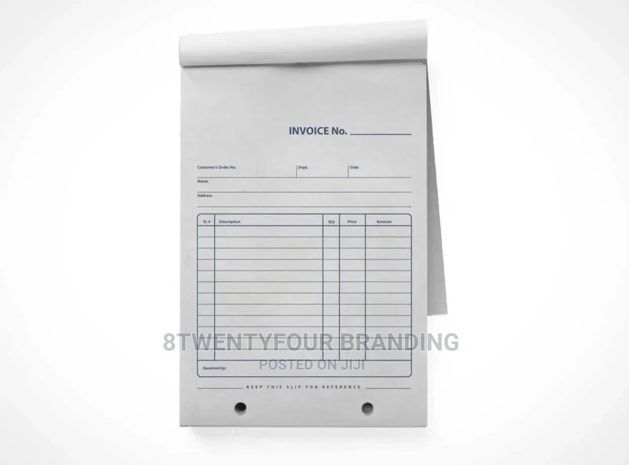 Receipt/Invoice Booklets (A5 Sizes Minimum Order 50pcs )