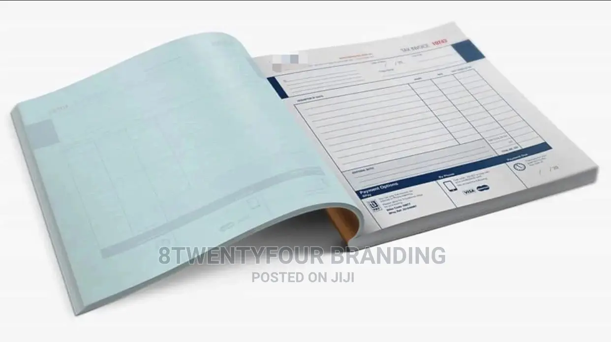 Receipt Invoice Booklets (A4 - A5 Sizes Bulk Printing Only)