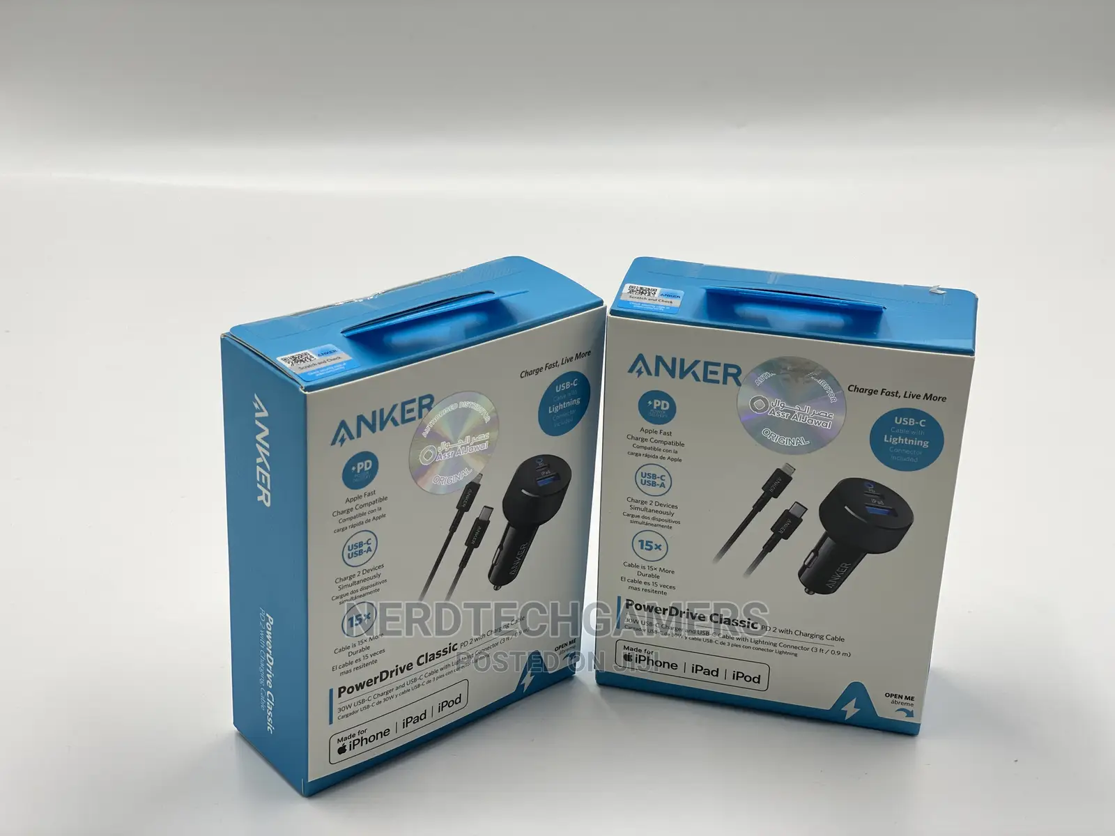 Anker Car Charger USB C, 30W 2-Port With Type C