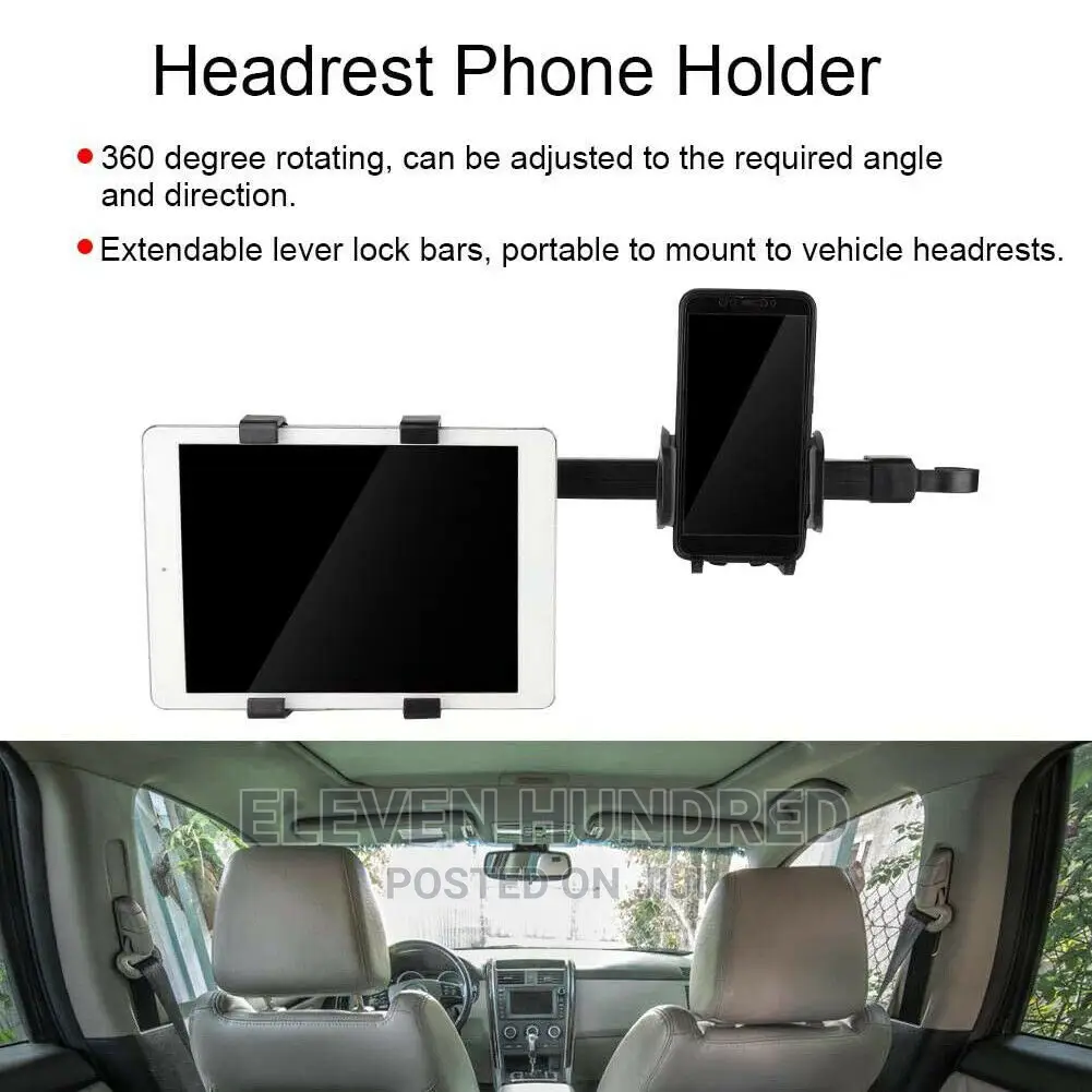 Dual Mount Car Back Seat Headrest
