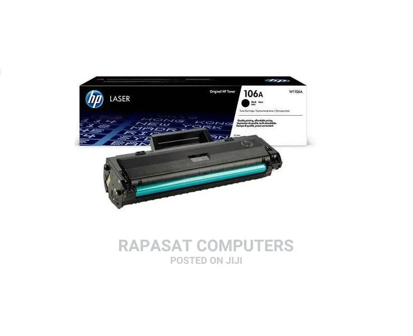 HP 106A Black Original Laser Toner Cartridge (W1106A)